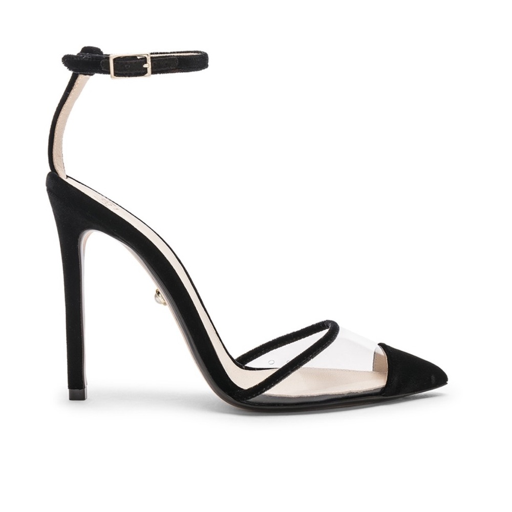 Alevi Milano Bianca Heels in Black Velvet😍